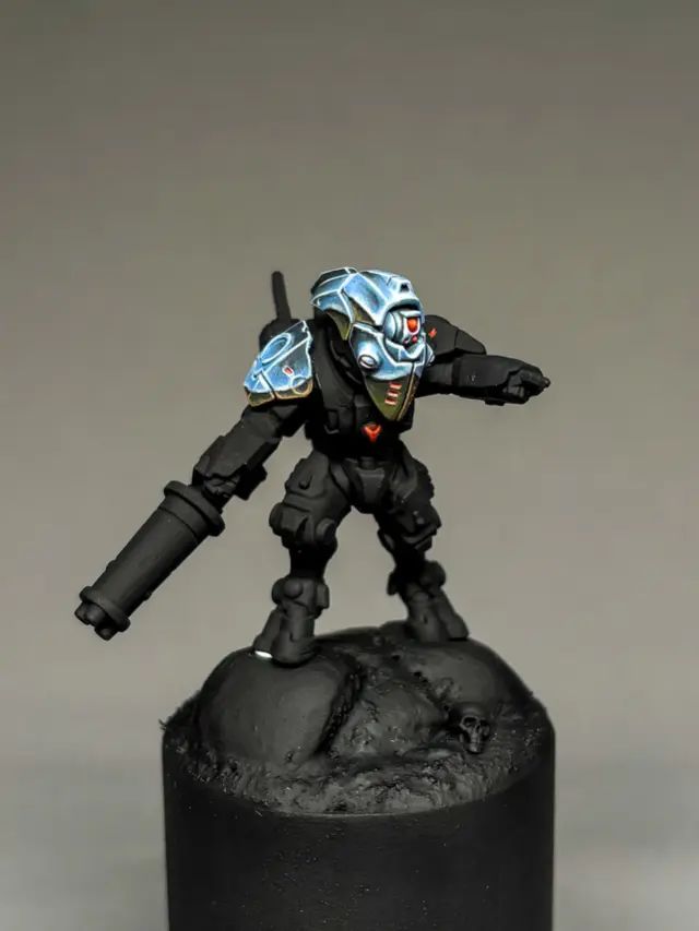 🌎 Chrome Tau W.I.P. 🌎

Hey everyone, just wanted to share a little update on my Tau mini project. After stripping the paint from my first attempt, I'm excited to show you my second go! The scheme is coming along nicely and recording a video guide. Would you guys be interested in a multi-part guide? Let me know!

#warhammerofficial #tau #warhammer #warhammer40k #nmm #nonmetallicmetal #paintingminiatures #miniaturepainting  #paintingwarhammer #hobbyfriday #xenos #wh40k #chrome #artist #art #mech